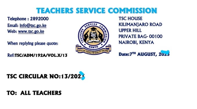 TSC teachers retirement age